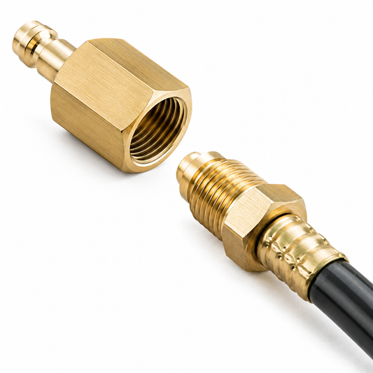 CK Worldwide QDGAP Gas Quick Connect Adapter Plug – 5/8"-18 Female to 9mm Quick Connect