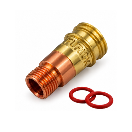 Furick Stubby Gas Lens For 17/18/26 Torches, Spare O'Rings