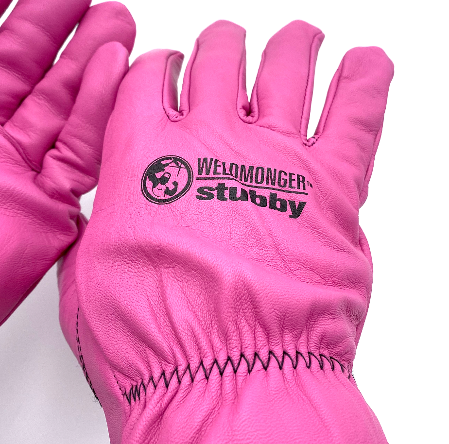 Weldmonger® TIG Welding Gloves - Pink "Stubby®"