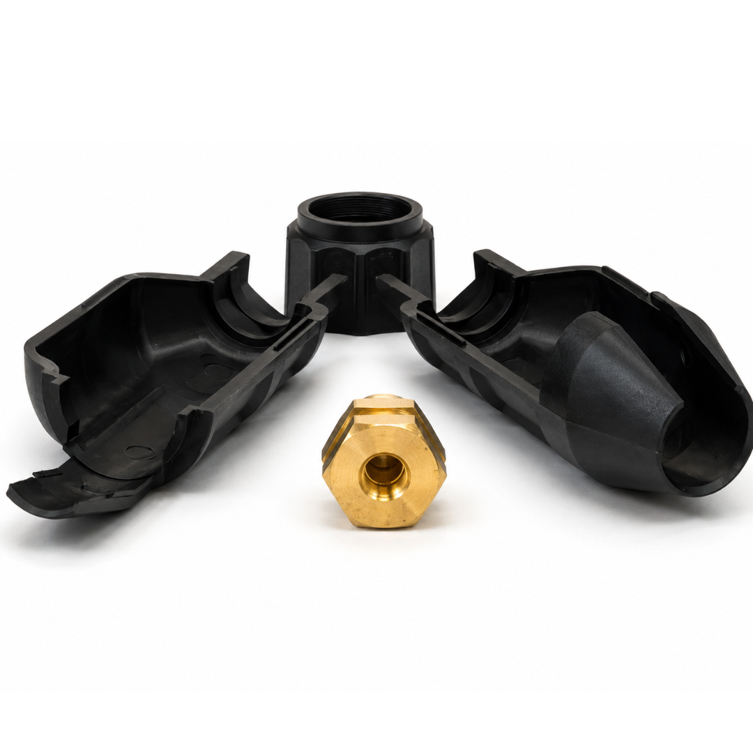 CK Worldwide DINSE 35 Gas-Through Safe-Loc™ Connector – Air-Cooled (SL2-35M)