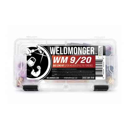 Weldmonger® Gas Lens Kit 9,20 style torches