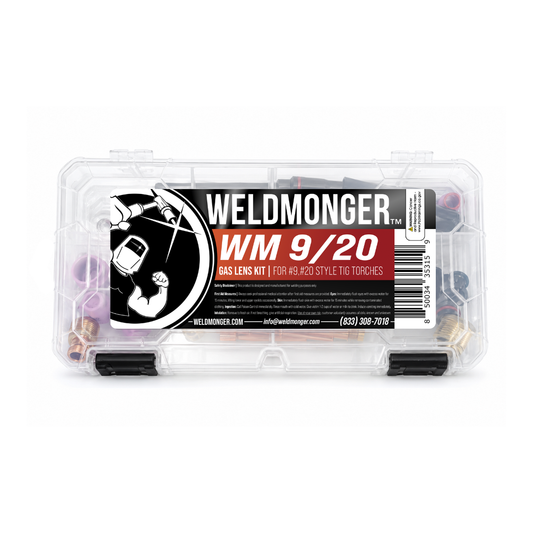 Weldmonger® Gas Lens Kit 9,20 style torches