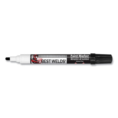 BEST WELDS Prime-Action Paint Marker, Reversible Chisel/Bullet Tip