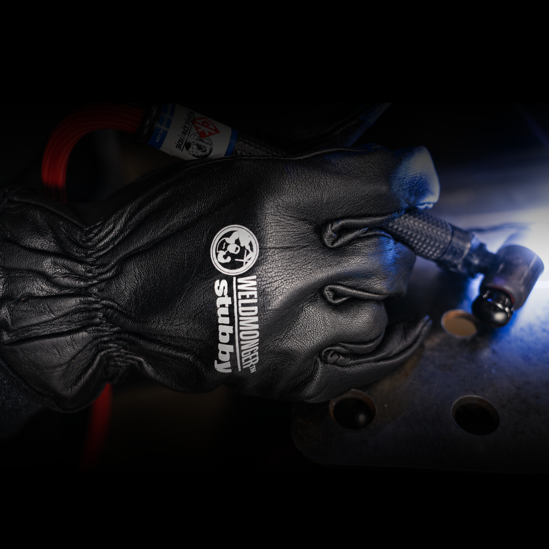 Weldmonger® Stubby TIG Welding Gloves, Black