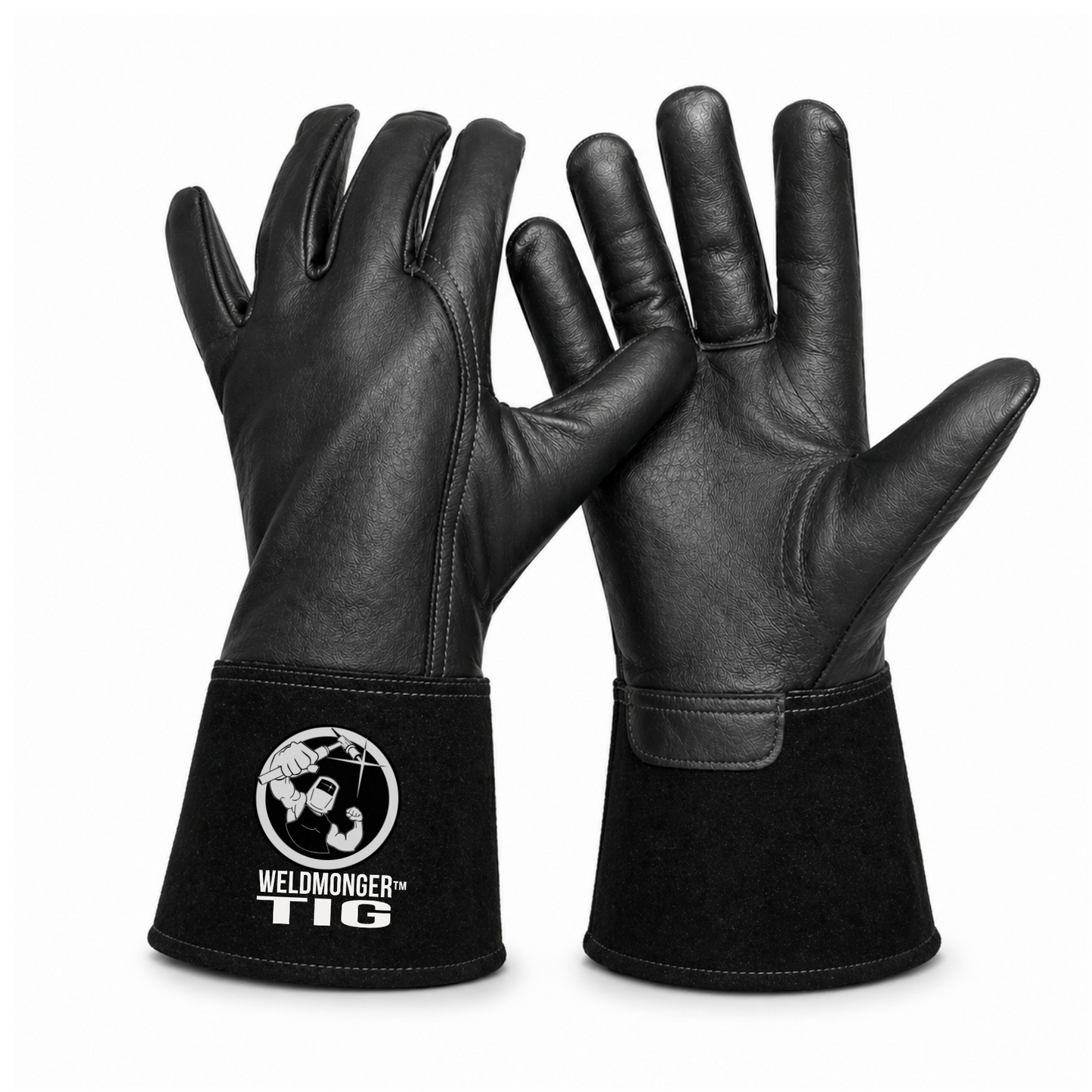 Weldmonger® TIG Welding Gloves 3" Cuff,  Black
