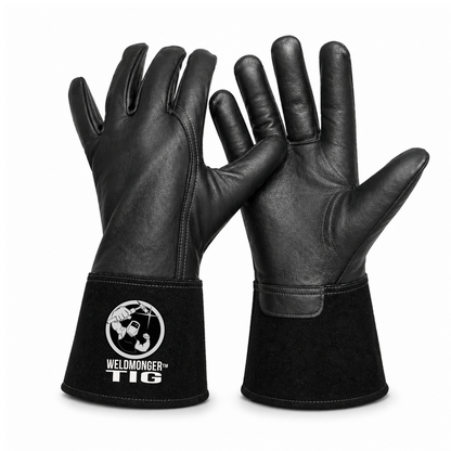Weldmonger® TIG Welding Gloves 3" Cuff,  Black