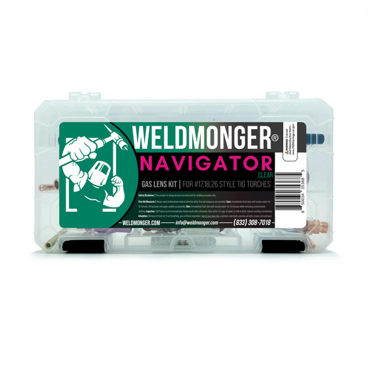 Weldmonger® Navigator Clear Gas Lens Kit for 17/18/26 Style Torches