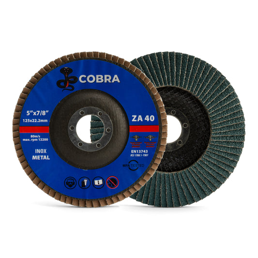 COBRA 5" / 125mm Flap Disc, 10 Pack
