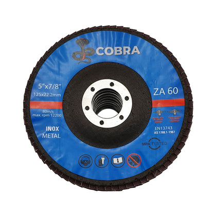 COBRA 5" / 125mm Flap Disc, 10 Pack