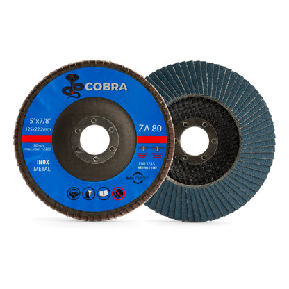 COBRA 5" / 125mm Flap Disc, 10 Pack