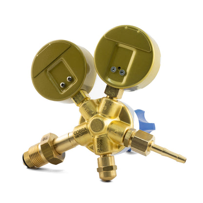 COBRA Argon Regulator / Flowmeter - Side Entry Welding 0 - 30 LPM