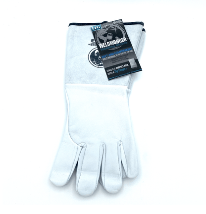 Weldmonger® TIG Welding Gloves - White/Gray 5.9" Cuff