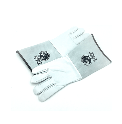 Weldmonger® TIG Welding Gloves - White/Gray 5.9" Cuff