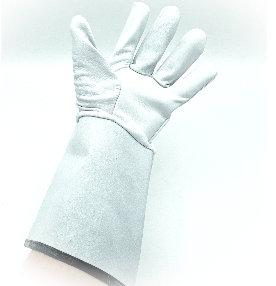 Weldmonger® TIG Welding Gloves - White/Gray 5.9" Cuff