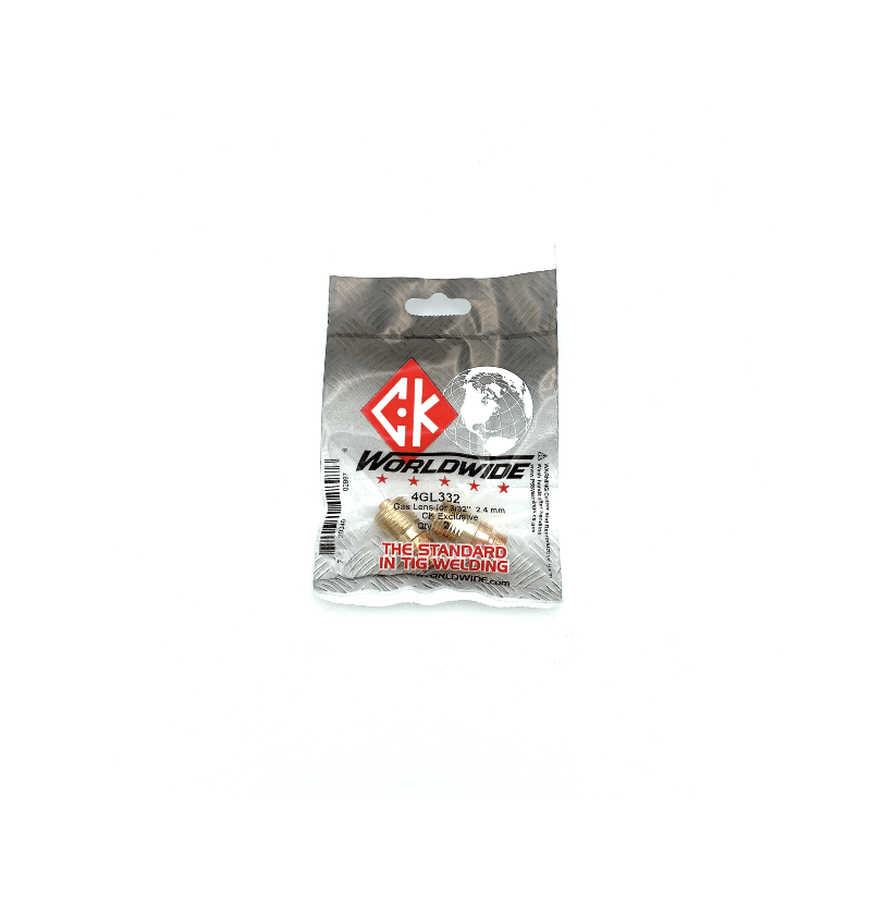 CK Stubby Gas Lens Collet Bodies for 17/18/26 Style Torches (Assorted Sizes 0.020",  0.040",1/16, 3/32, 1/8, 5/32) - 2 Pack