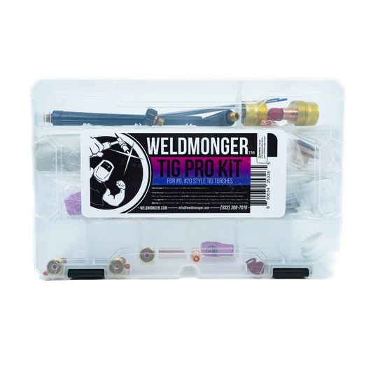 Weldmonger® TIG PRO Kit for #9 and #20 Style Torches (Furick Cup/CK Worldwide Genuine Parts)
